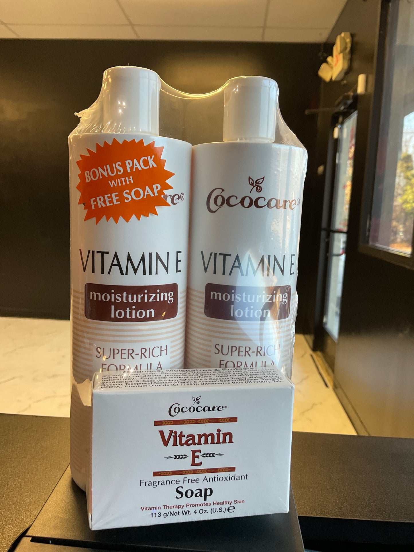 Cococare Vitamin E Moisturizing Lotion Set w/Soap