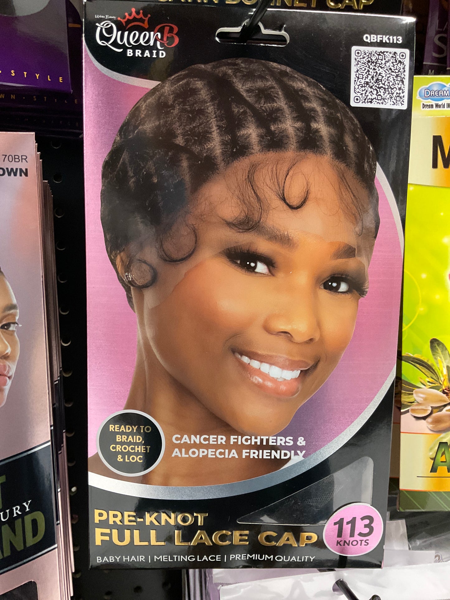 Queen B Braid Pre-knot Full Lace Cap