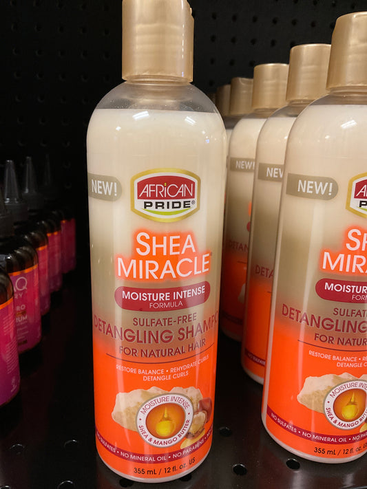 African Pride Shea Miracle Detangling Shampoo
