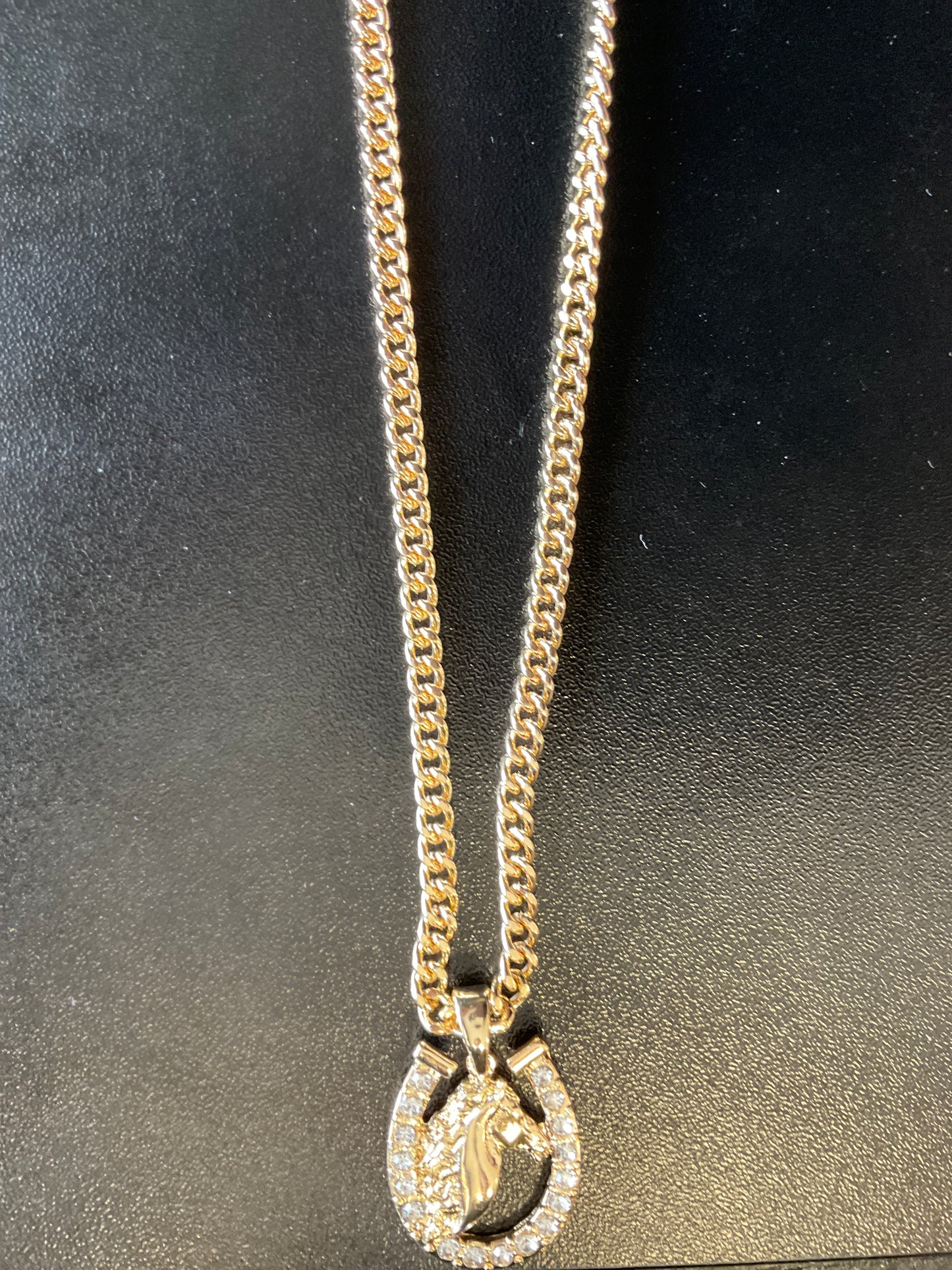 Gold Horseshoe Necklace