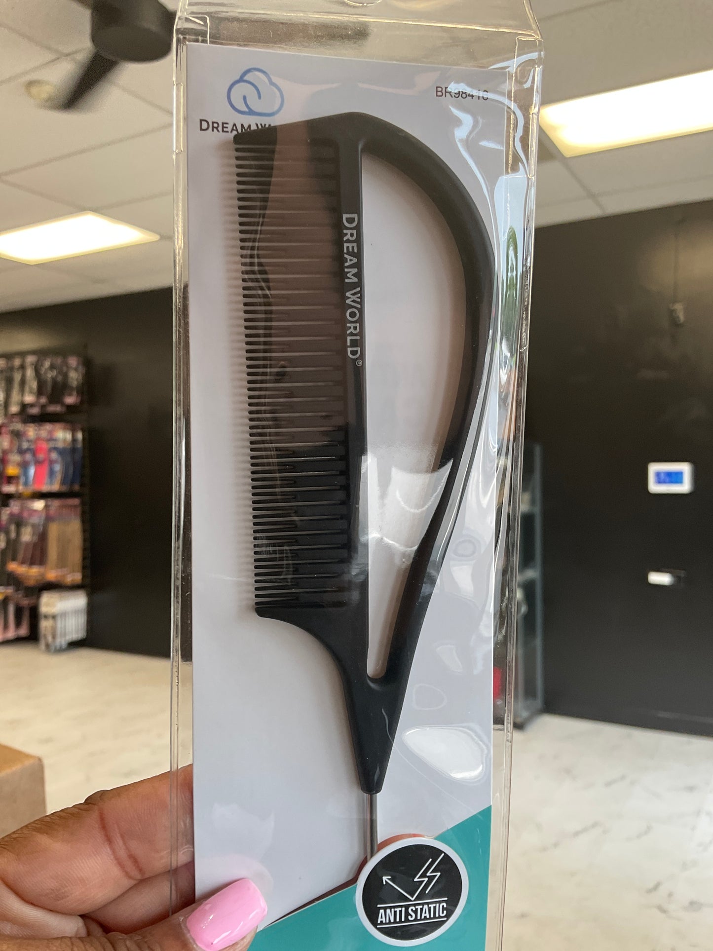 DW Anti-Static Parting Comb with Handle