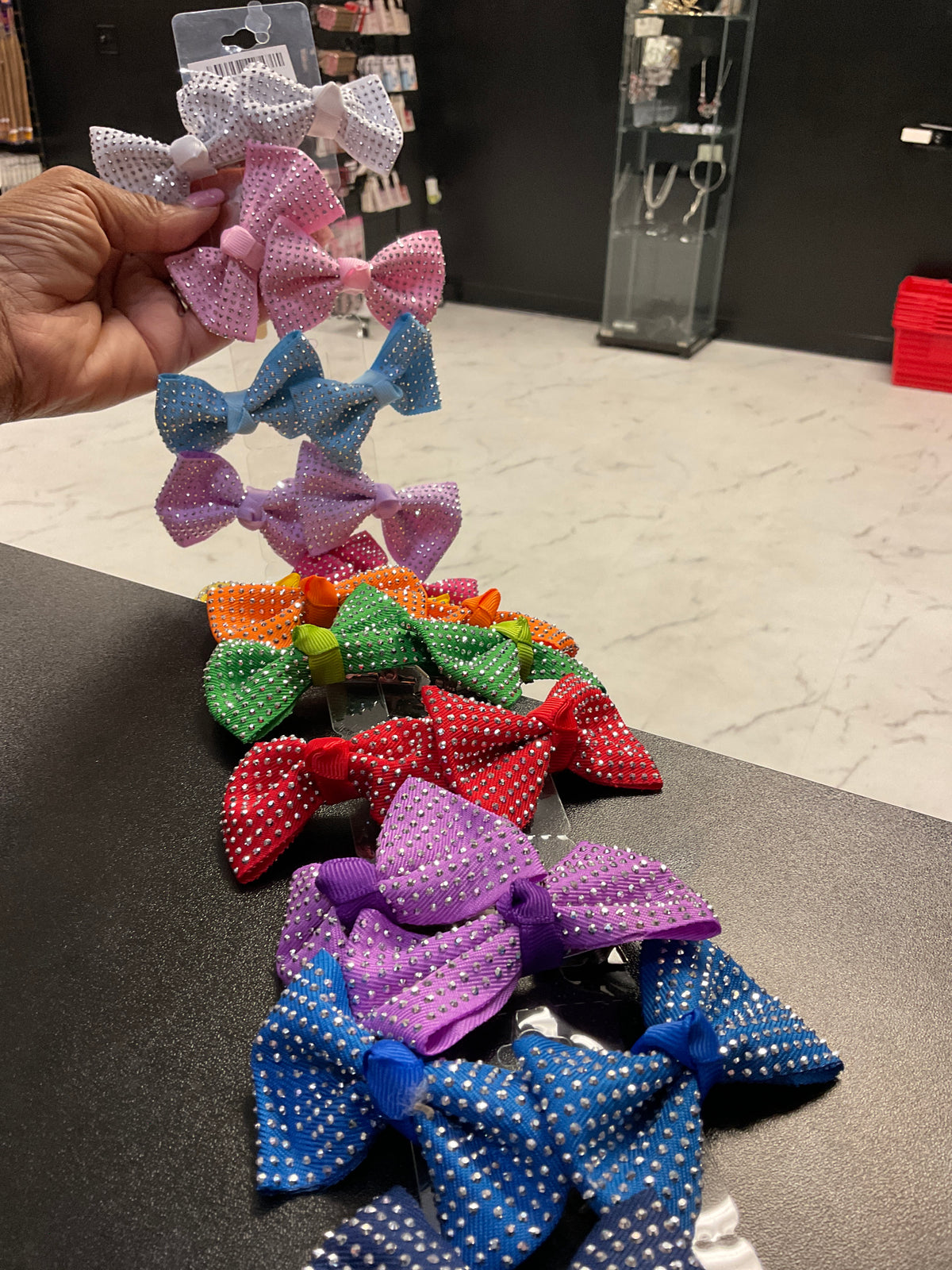Rhinestone Bows (1 pc)