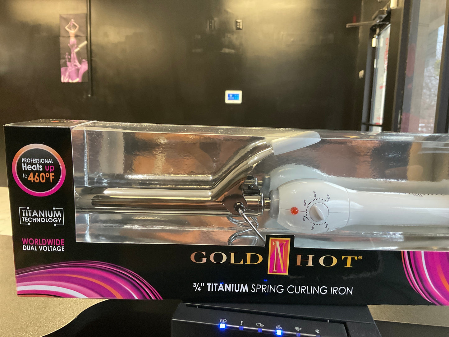 Gold N Hot Titanium Curling Iron 3/4”
