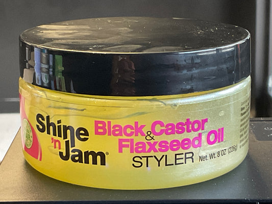 Shine n Jam Black Castor & Flaxseed Oil Styler