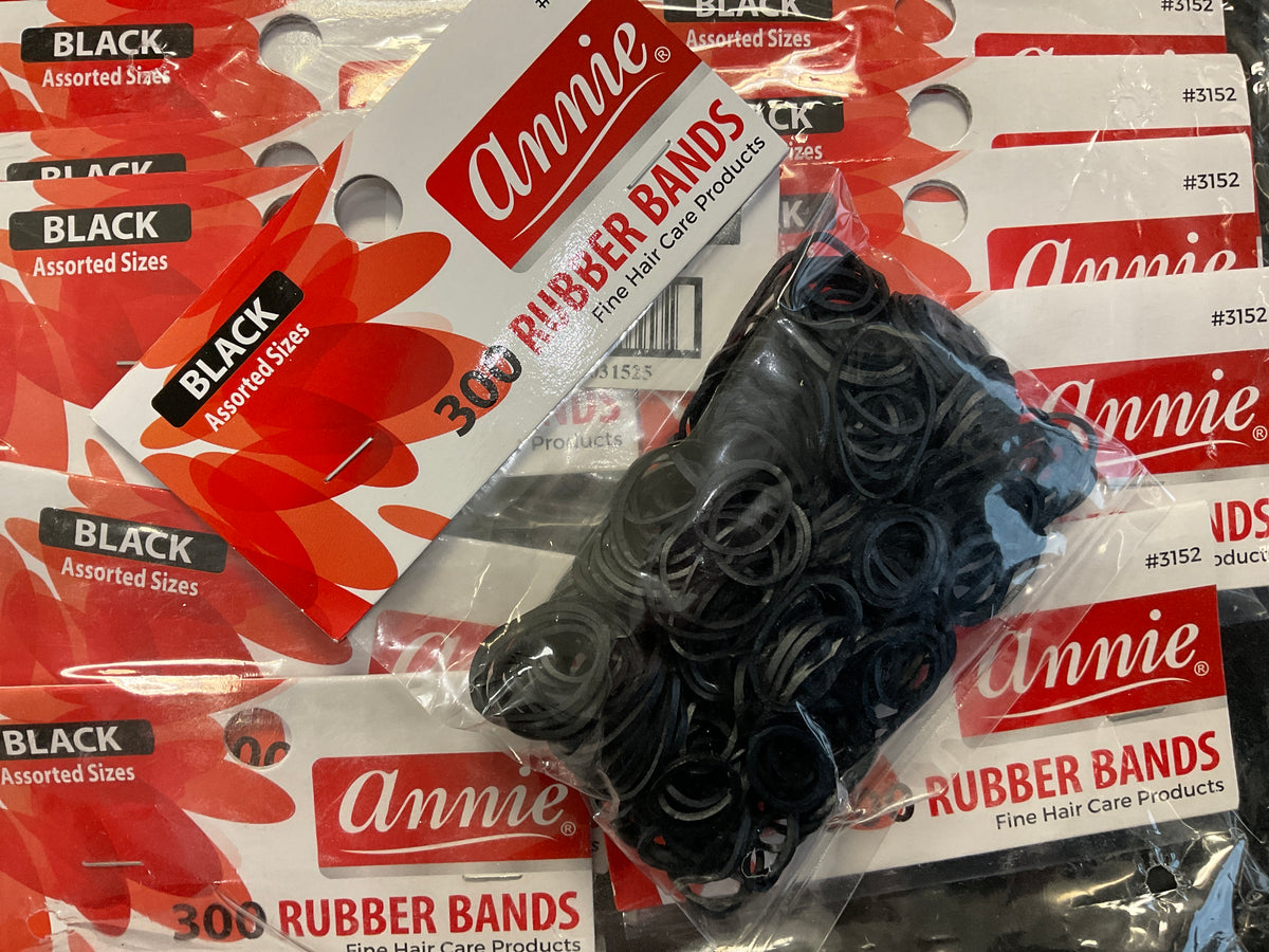 Annie Assorted Size Rubber Bands (Qty 300)