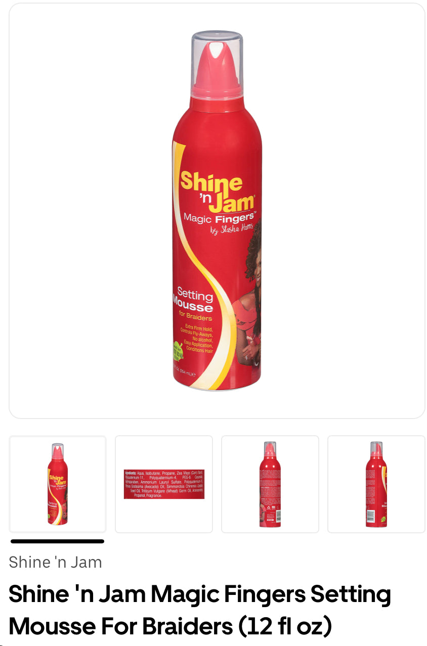 Shine n Jam Magic Fingers Setting Mousse