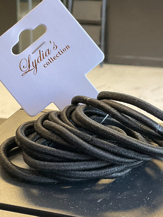 Black Ponytail Holder Pack
