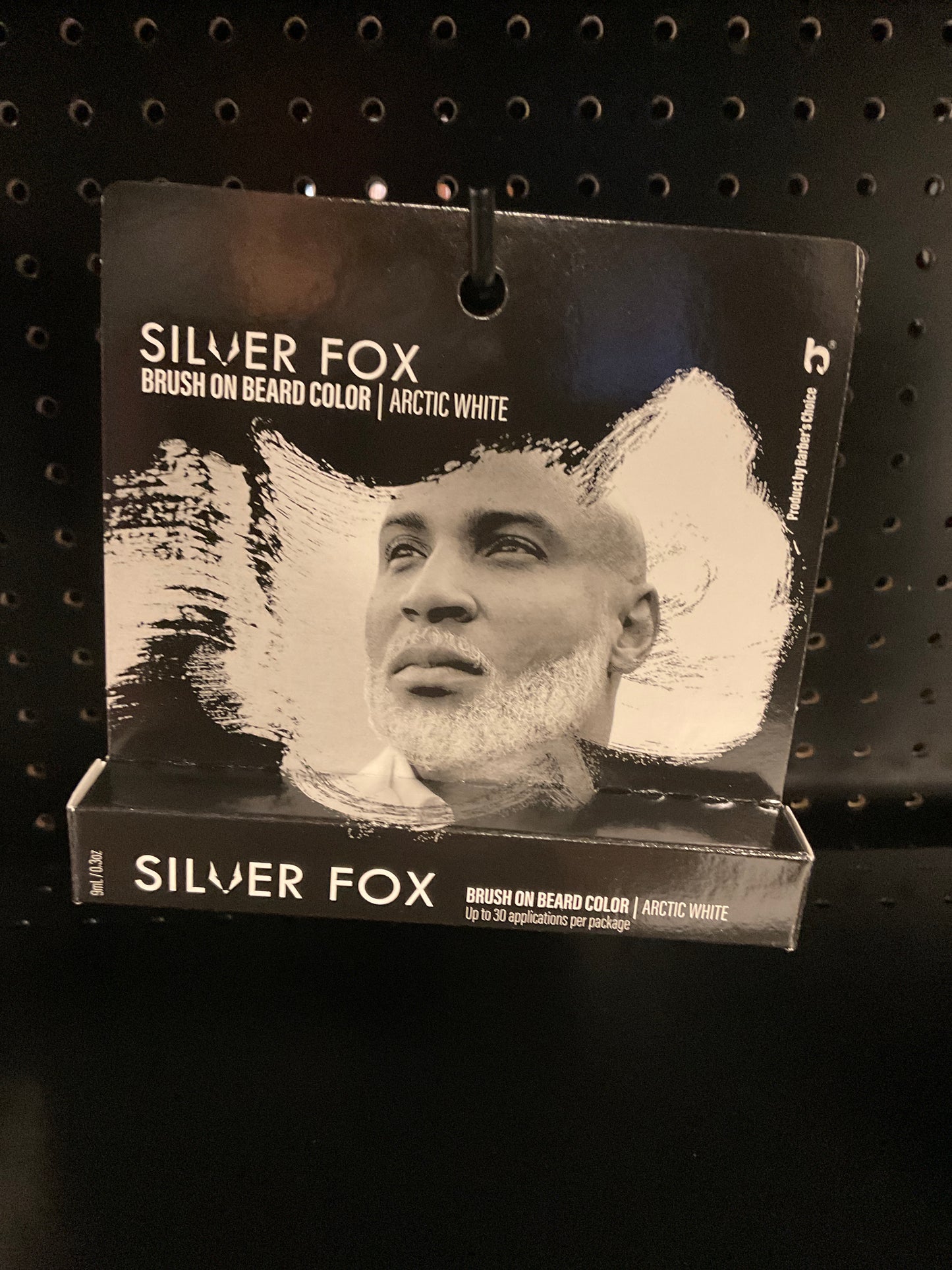 Silver Fox Brush on Beard Color