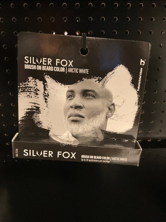 Silver Fox Brush on Beard Color