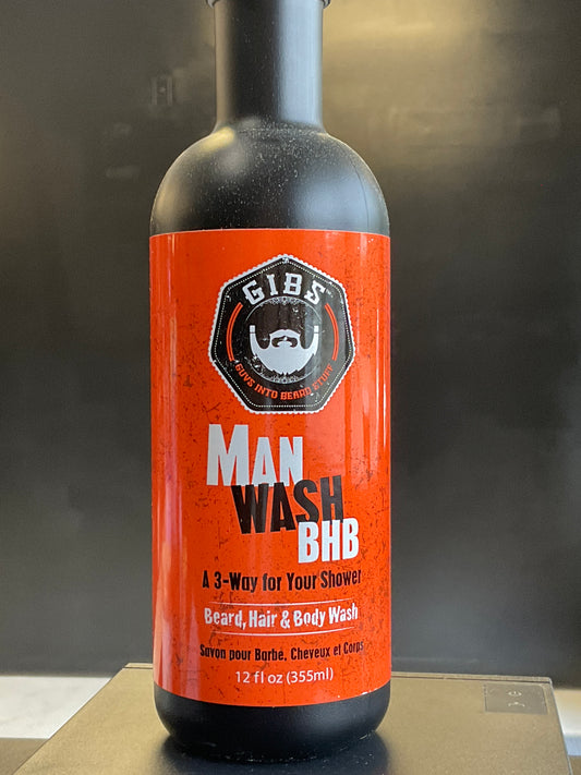 Gibs Man Wash Beard Hair Body