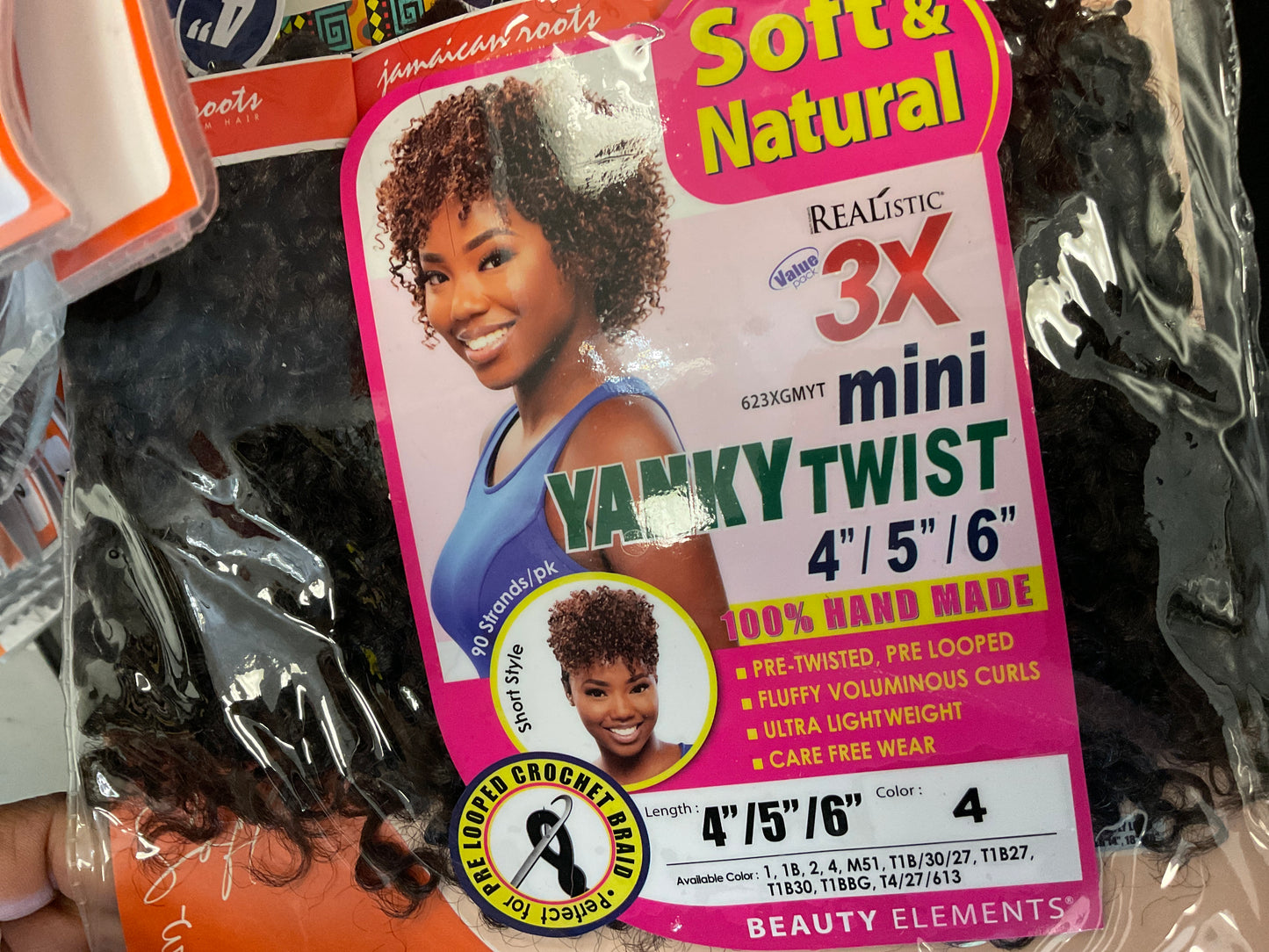 Realistic 3x Ghana Yanky Twist 4”/5”/6” (90 strand pk)