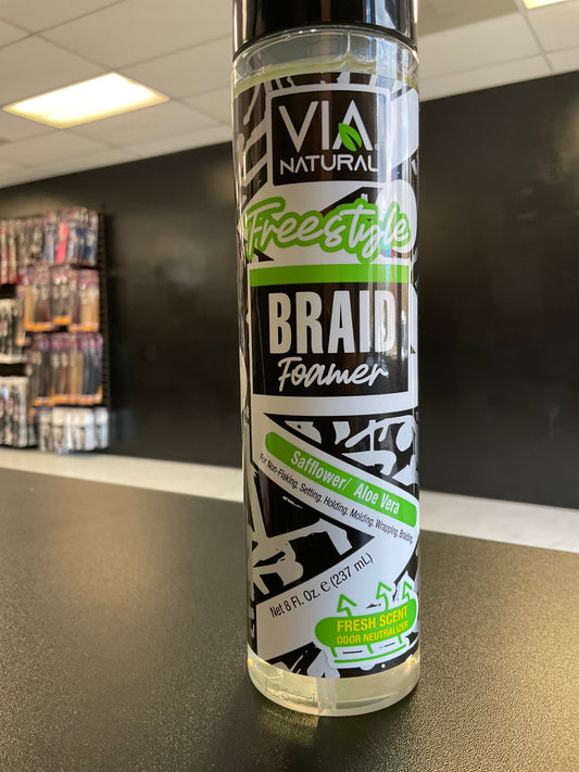 Via Nat Freestyle Braid Hair/Scalp Reviver Foam