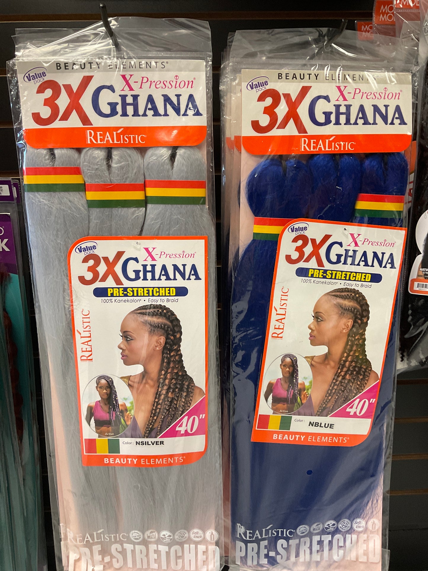 Realistic 3x Ghana Braid