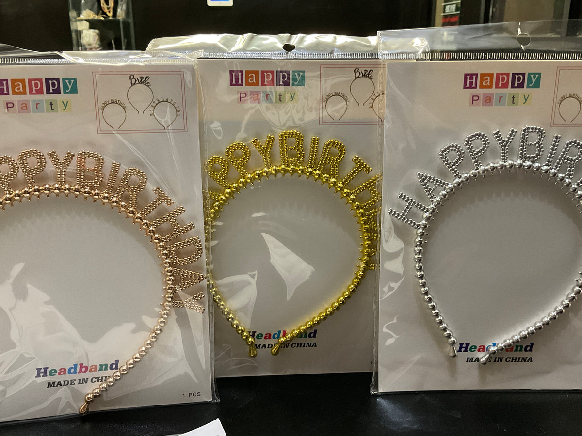 Happy Birthday Party Headband (Assorted)