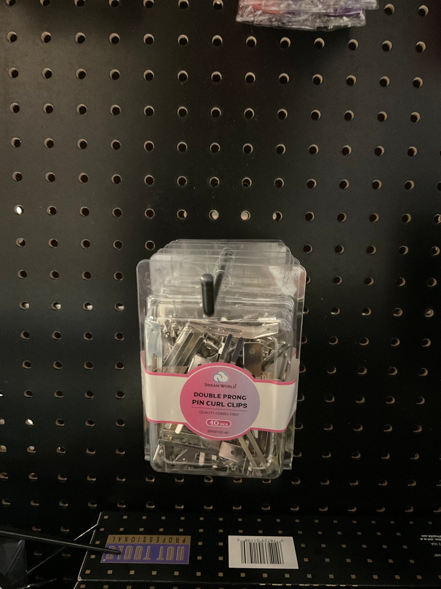 Double Prong Pin Curl Clips