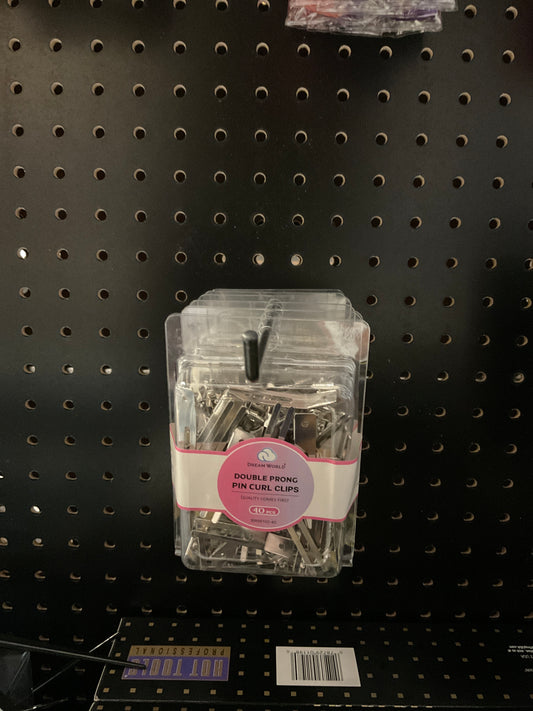 Double Prong Pin Curl Clips