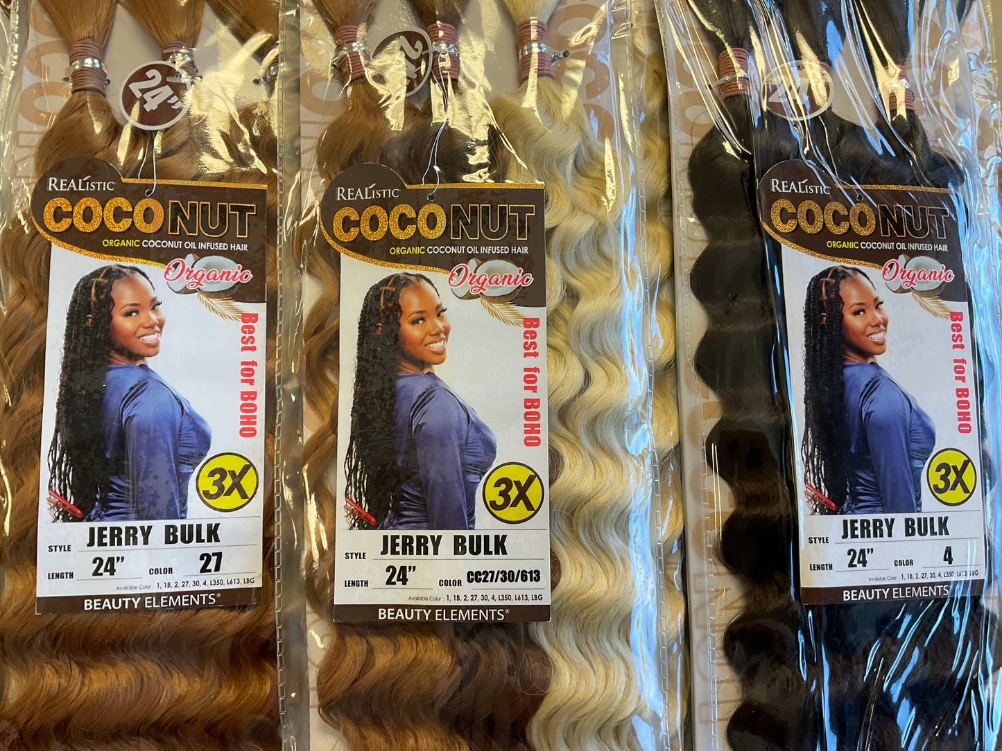 Realistic Coconut Bulk Hair