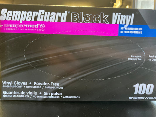 SemperGuard Black Vinyl Gloves
