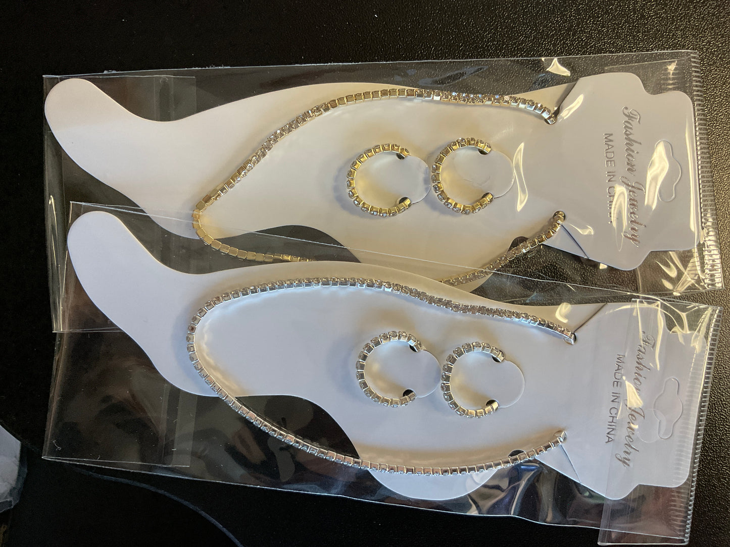 Rhinestone Anklet and Toe Rings