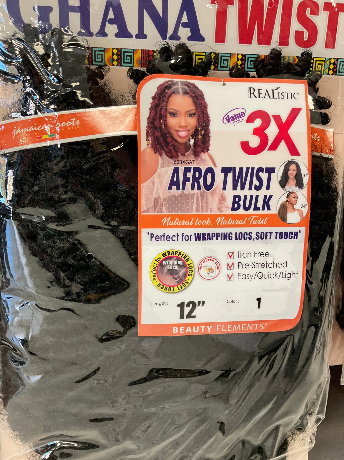 REALISTIC 3X GHANA AFRO TWIST BULK