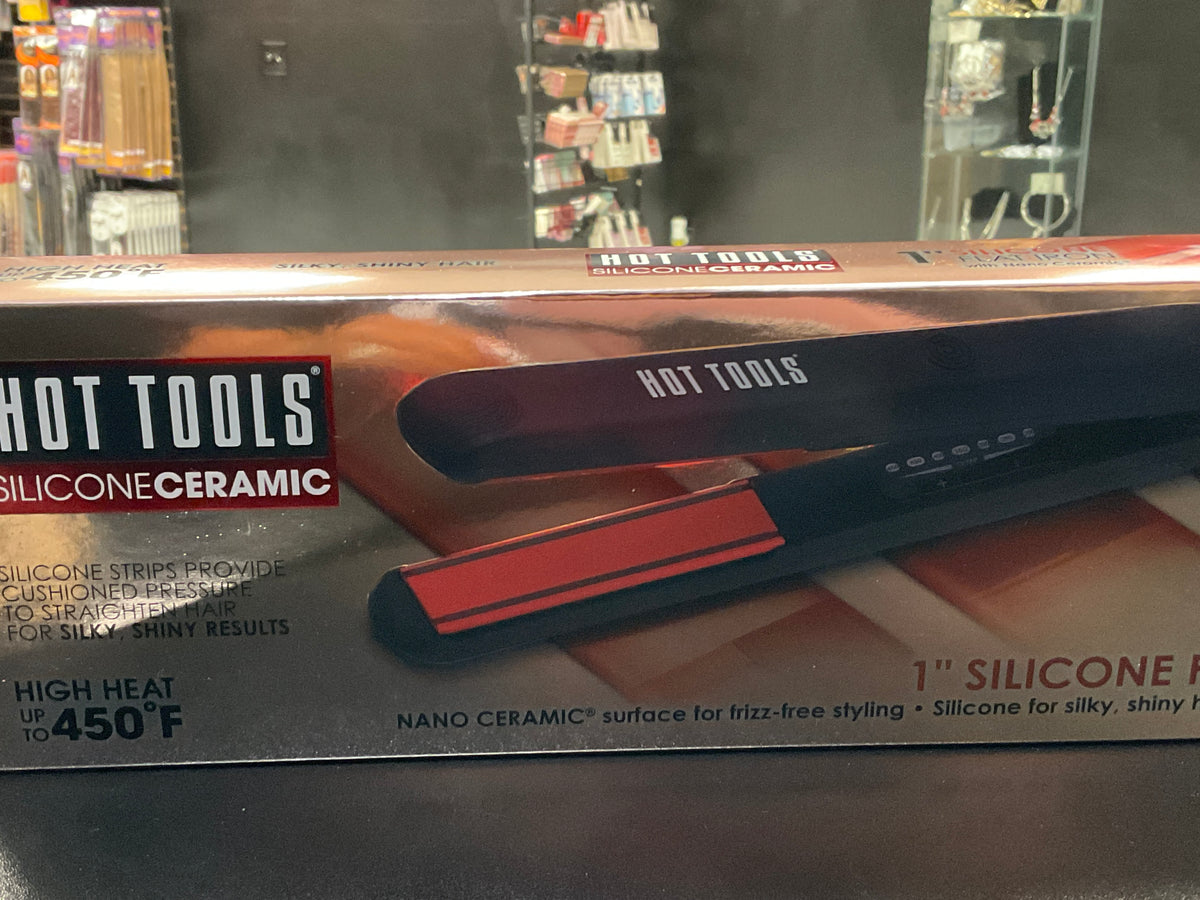 Hot Tool 1” Silicone Ceramic Flat Iron