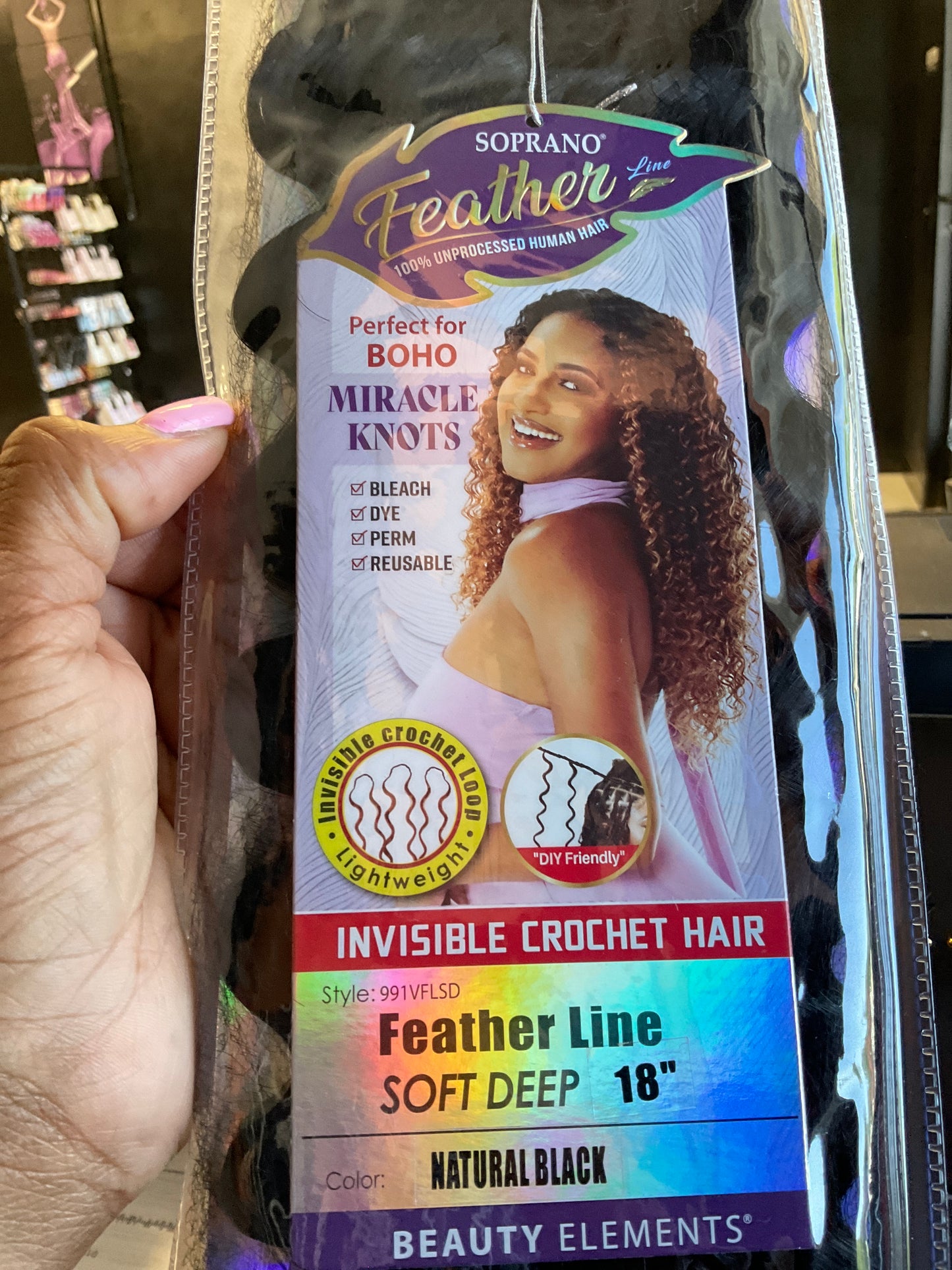 Soprano Human Feather Crochet