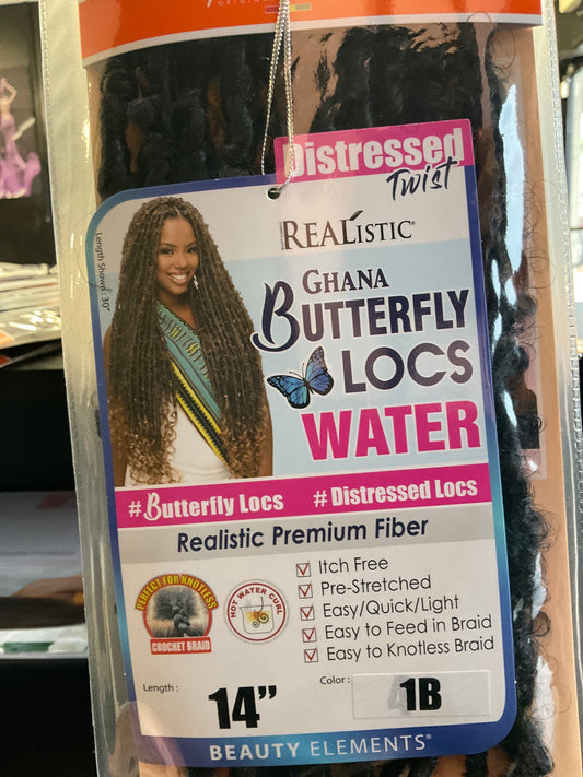 Realistic Ghana Butterfly Locs
