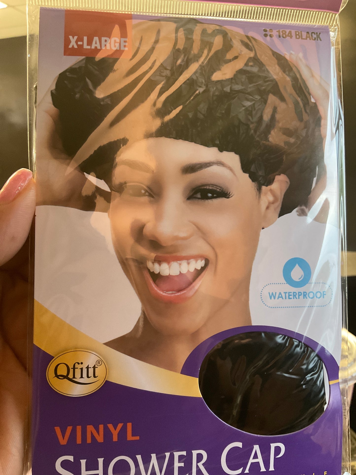 Qfitt XL Vinyl Shower Cap
