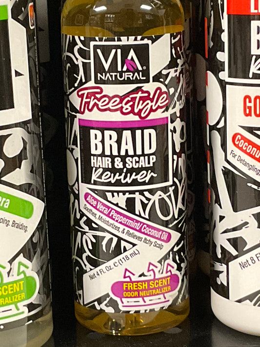 Via Nat Freestyle Braid Hair/Scalp Reviver Oil