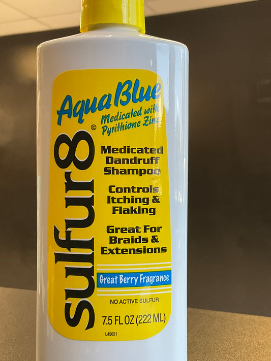 Sulfur8 Aqua Blue Medicated Dandruff Shampoo