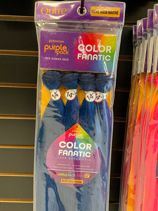 Outré Premium Purple Aqua 14”