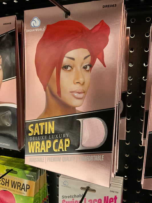 Dream Weaver Satin Deluxe Wrap Cap (Various)
