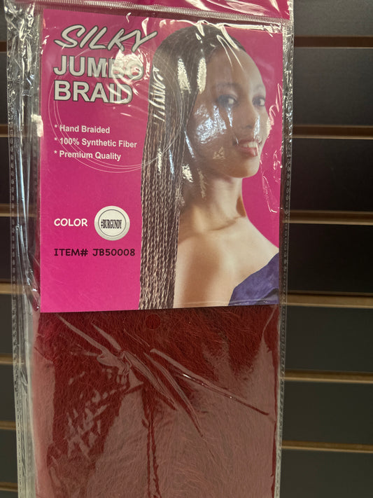 Silky Jumbo Braid Burgundy (Nasgo)