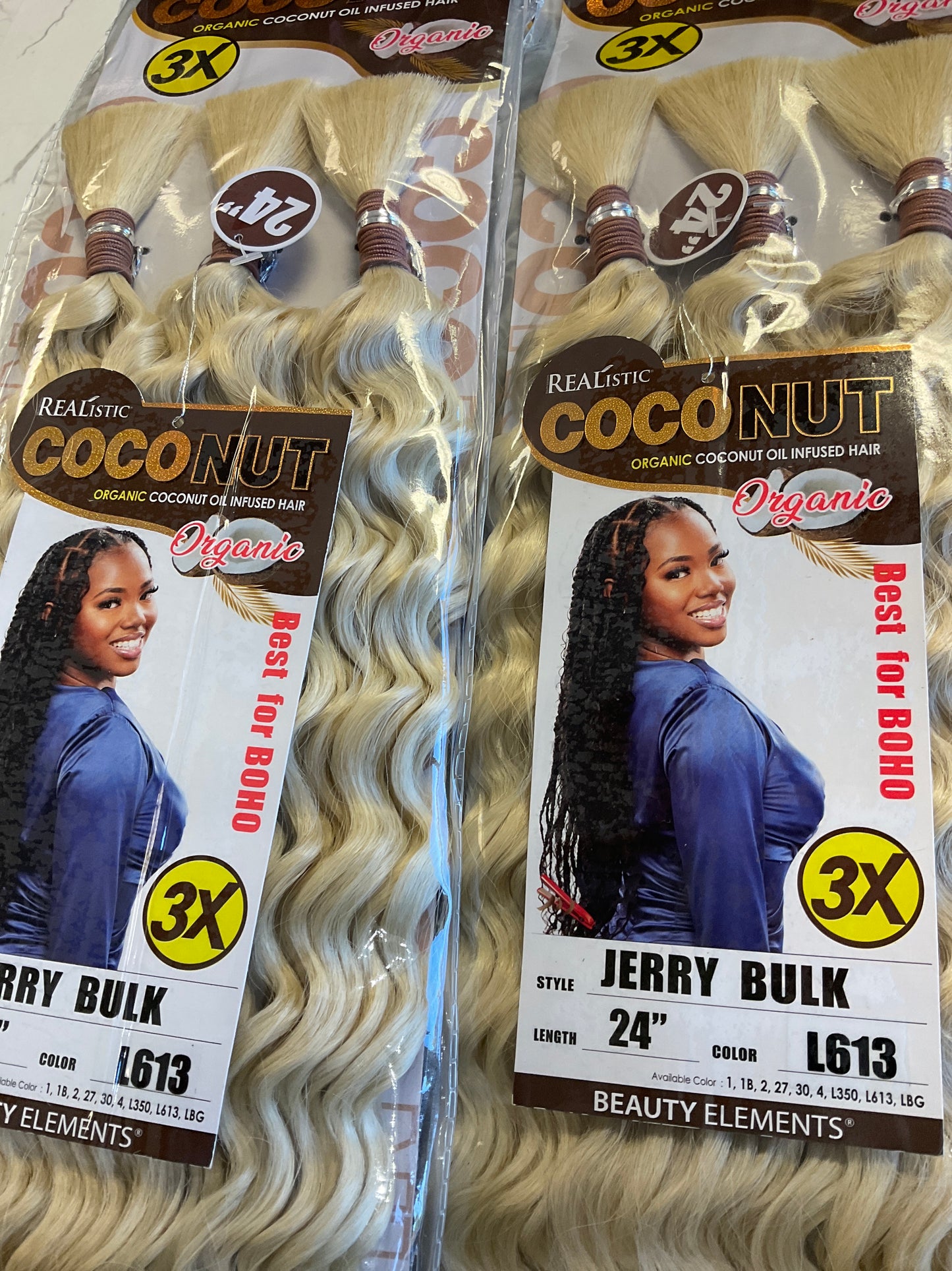 Realistic Coconut Bulk Hair