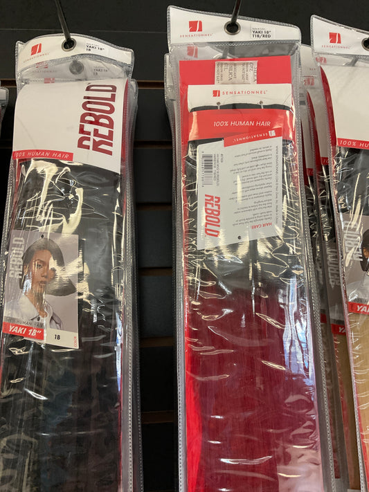 Rebold Human Hair 1b/red 18”