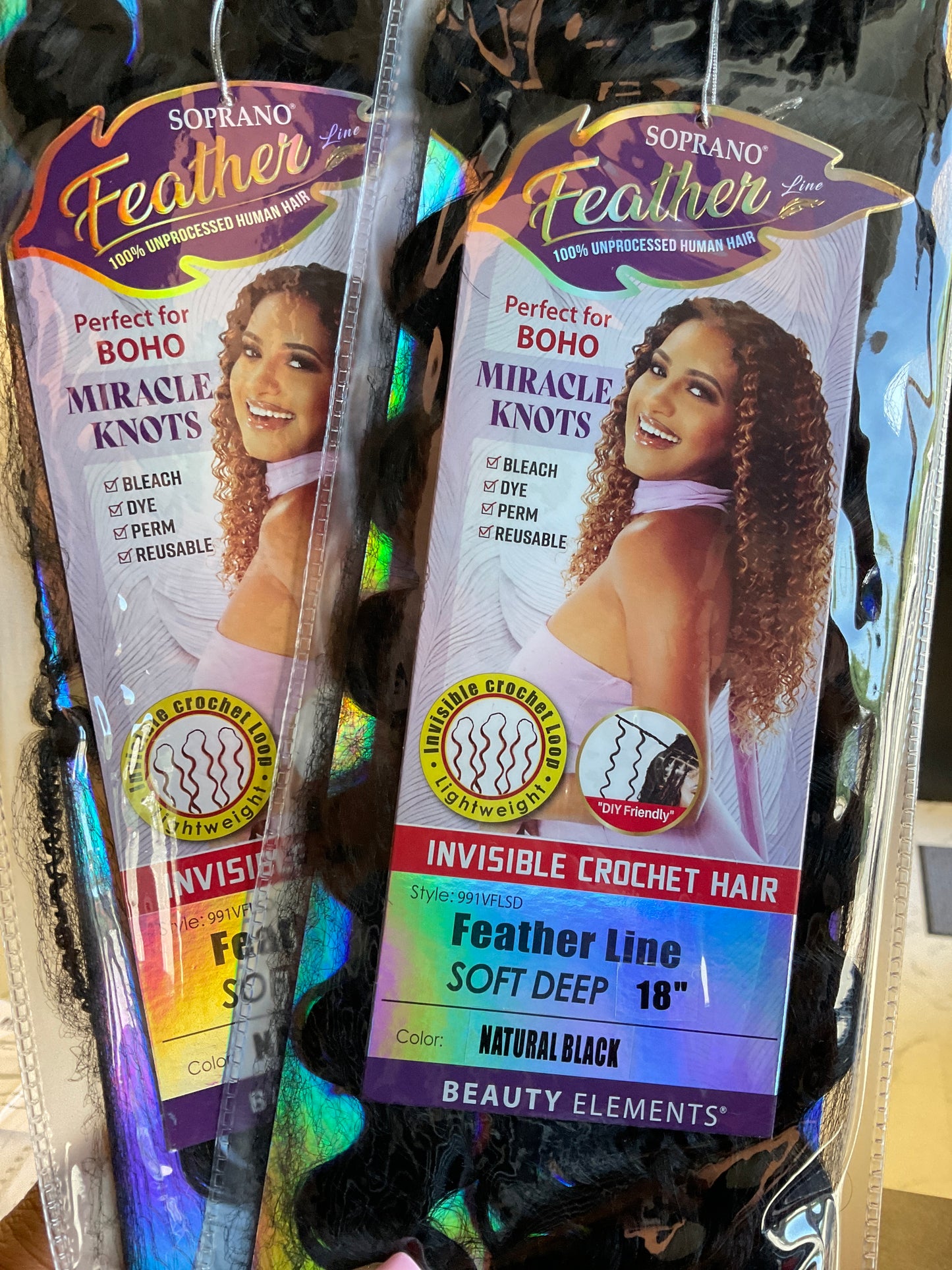 Soprano Human Feather Crochet