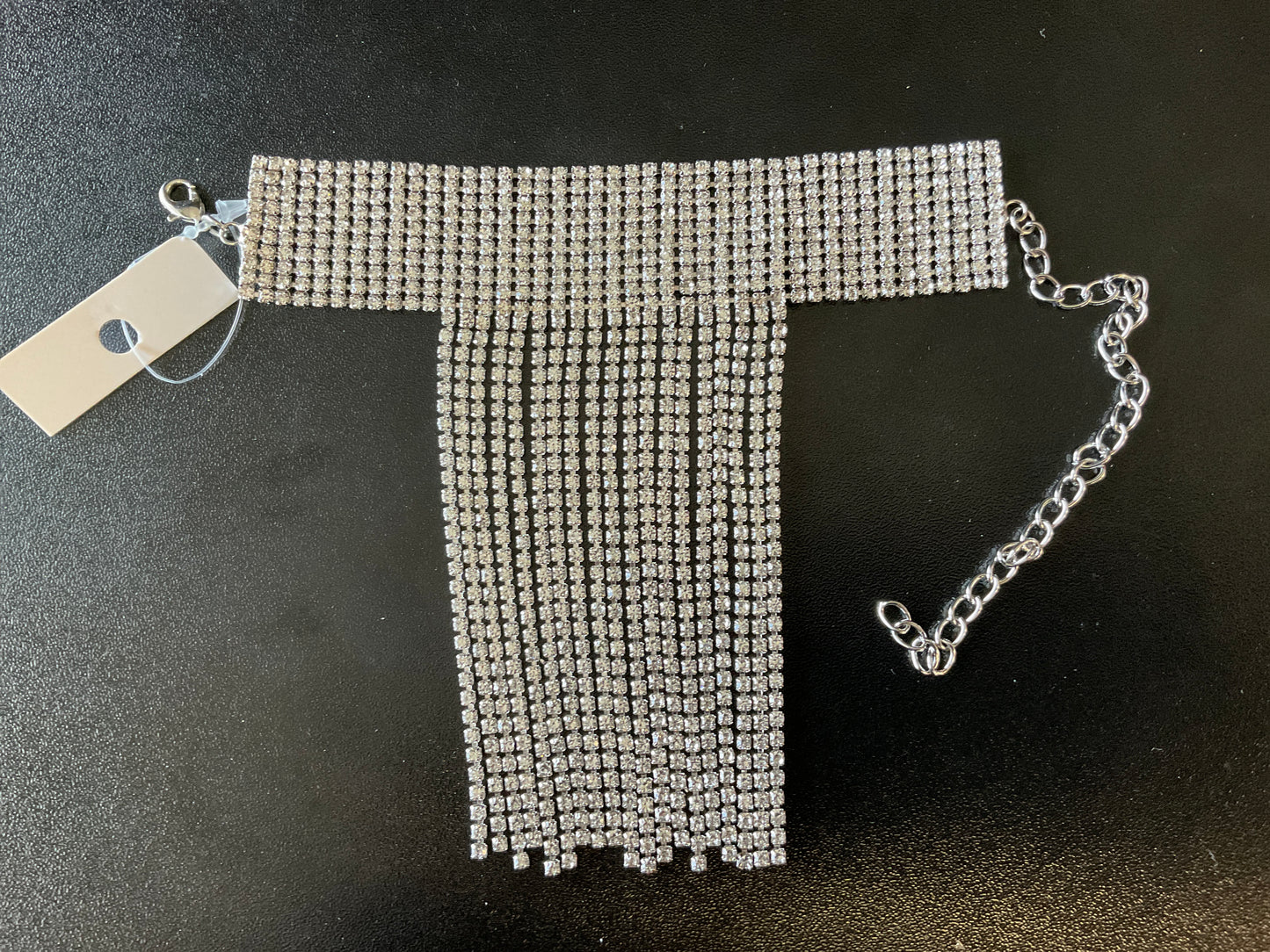 Rhinestone Fringe Anklet