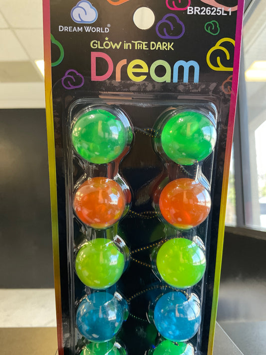 DW Glow in the Dark Ball Barrette